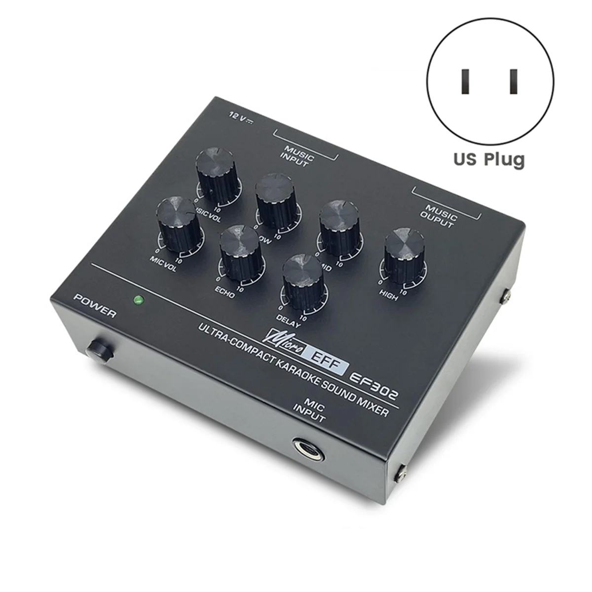 ABDX-EF302 Sound Mixing Console USB Audio Mixer Microfoon Opname Effecten Audio Mixer US