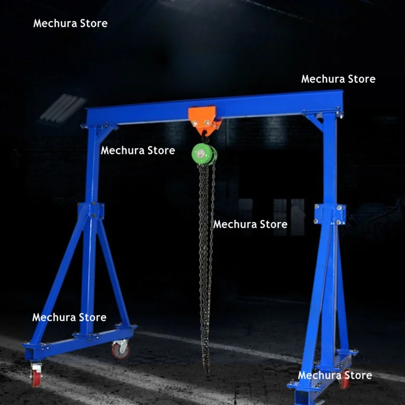 Lifting Gantry Crane Mobile Gantry Simple Manual Chain Block Frame Small Crane Mold Lifting Frame Transportation Equipment JT40