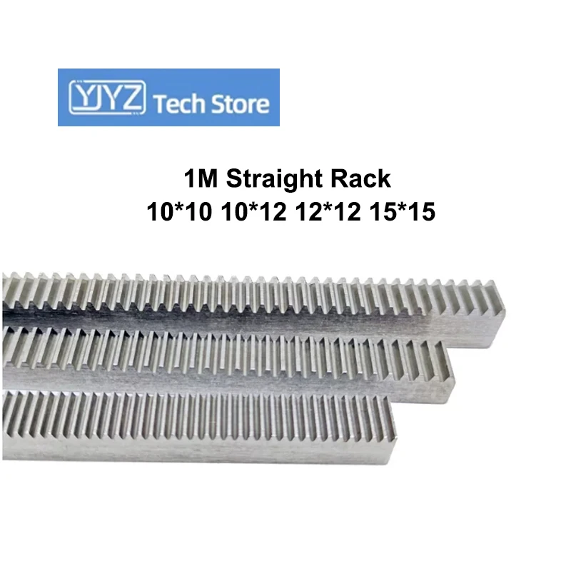 1 Module Straight Rack 1M 10*10 10*12 12*12 15*15 Length 100‑500mm 1PC Micro Rack For CNC Router Milling Machine Parts