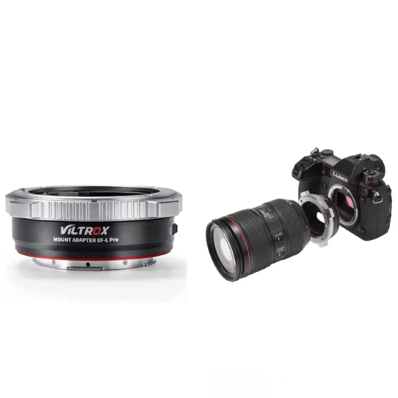 VILTROX EF-L Pro Lens Adapter Auto Focus with Security Lock for Canon EF/EF-S Lenses to L-Mount Camera Accessories