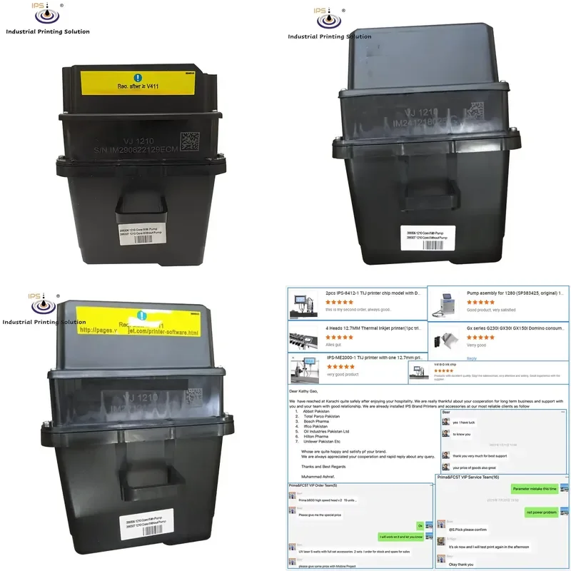 HCY SP399306 VJ 1210 Inkcore with Pump for VJ1000 Continous Inkjet Printer Spare Parts