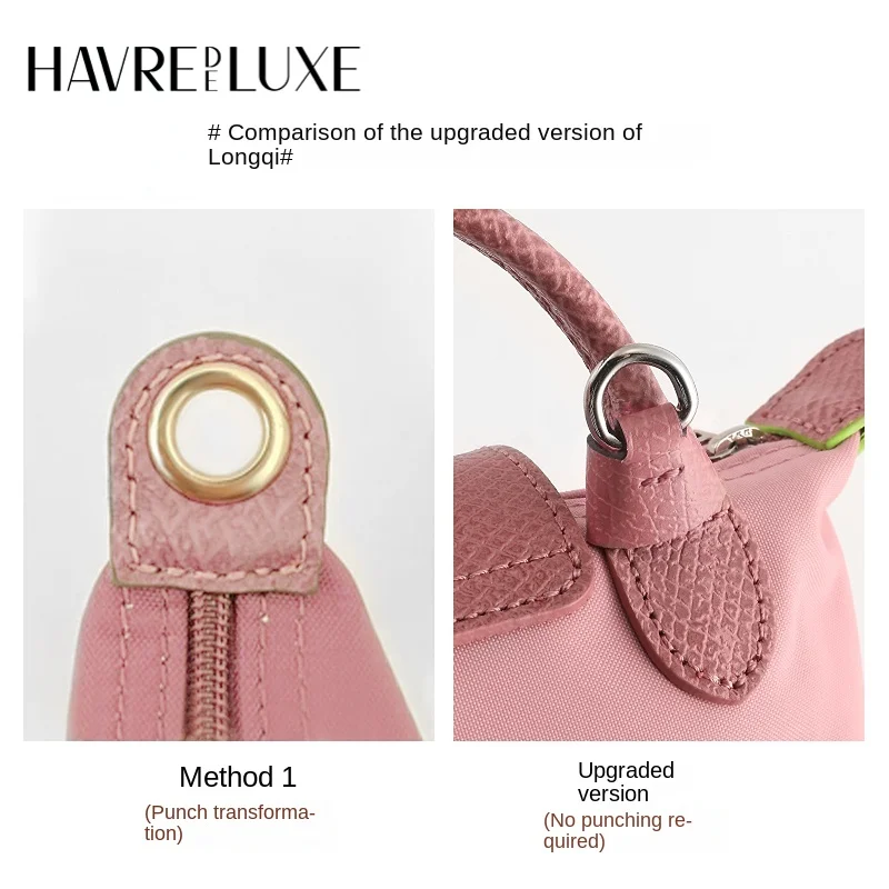 Havreodele-女性用バッグ付きショルダーストラップ,チェーン付きミニショルダーバッグ,クロスボディバッグ,パンチなし,ベルトアクセサリー