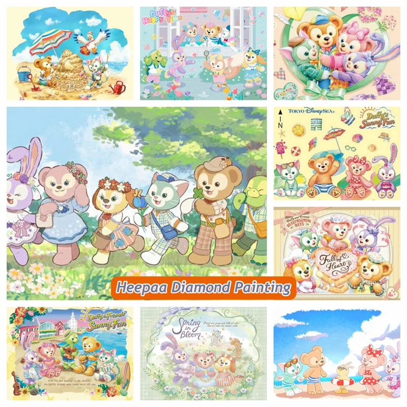 Duffy Friend LinaBell Diamond Painting Mosaic Disney Cartoon Embroidery Cross Stitch Picture Handicrafts Home Decor