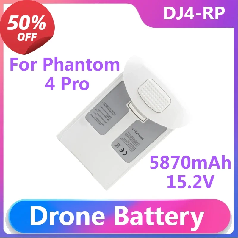 

Drone Battery for Phantom 4 Pro Compatible Phantom 4/4 Advanced/4 Pro V2.0/4 RTK Series Drone Battery 5870mAh