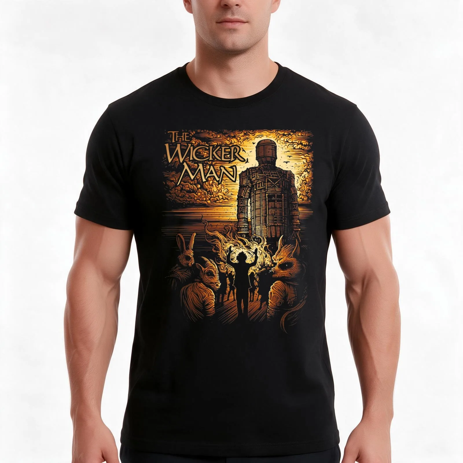 The Wicker Man Movie - Celebration T-Shirt, Summer Casual Cotton Tee, Oversized Streetwear Tops, Vintage Graphic Print
