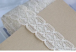 Width:4.5cm (1.80 inch) Quality Hollow Flower Embroidered Fabric Laces Cotton Mesh Trimming Lace for Garment (SS-2463)