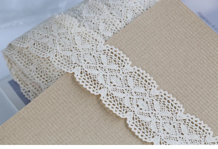 Width:4.5cm (1.80 inch) Quality Hollow Flower Embroidered Fabric Laces Cotton Mesh Trimming Lace for Garment  (SS-2463)