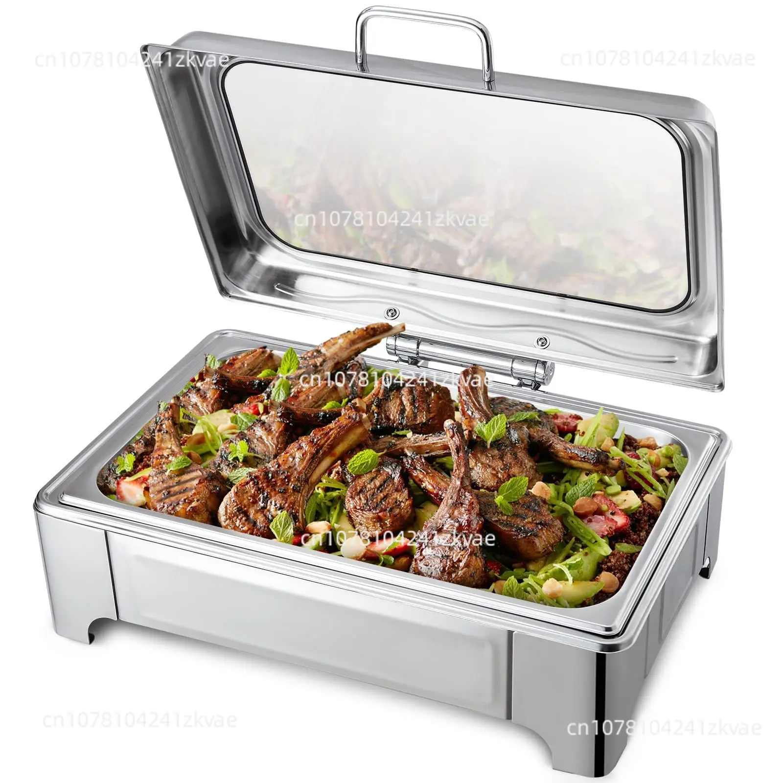 

New arrival chafing dishes buffet 9L stainless steel buffet food warmer gold rectangle hydraulic oblong chafing dish