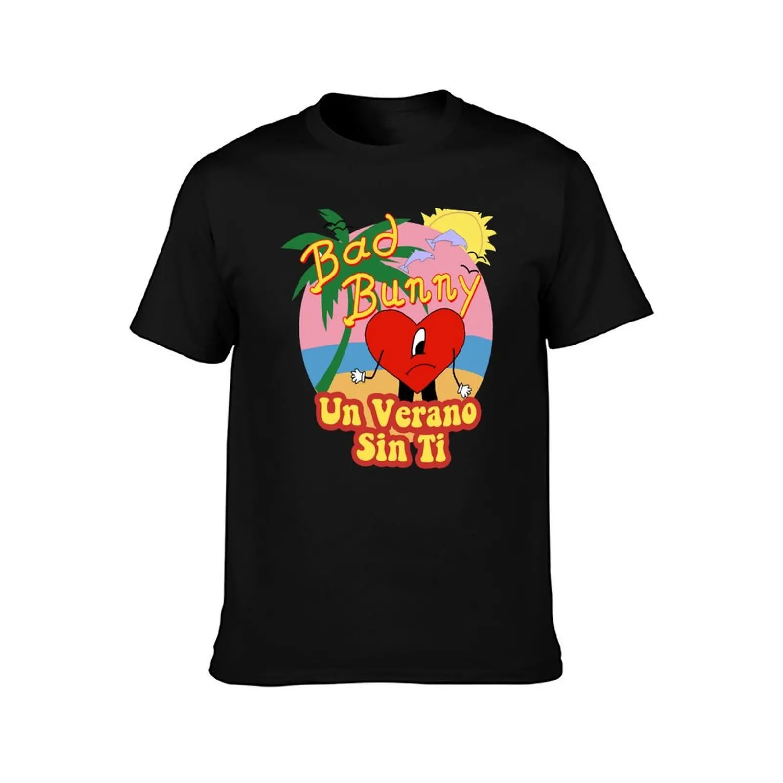 Bunny Un Verano Sin Ti Heart Worlds Hottest Tour T-Shirt Summer Casual Cotton Tee Oversized Streetwear Tops Unisex Men Women