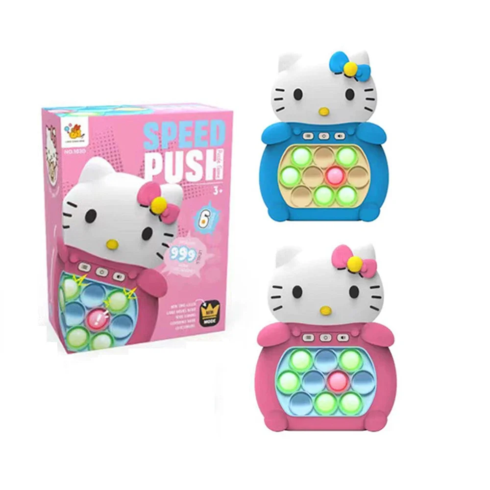 Disney Stitch Katie Cat Quick Push Game Console Upgraded Fingertip Press It Competition Squeeze Relieve Stress Children Toys