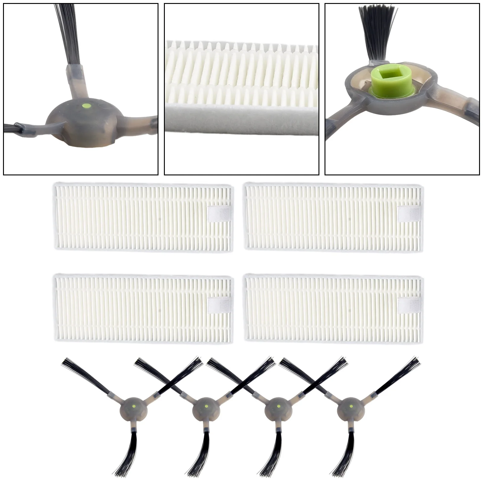 Household Cleaning Home Appliance Side Brush Filter 4 Set Vacuum Cleaner For Lefant F1 Handheld Cordless Replacement Spare Parts