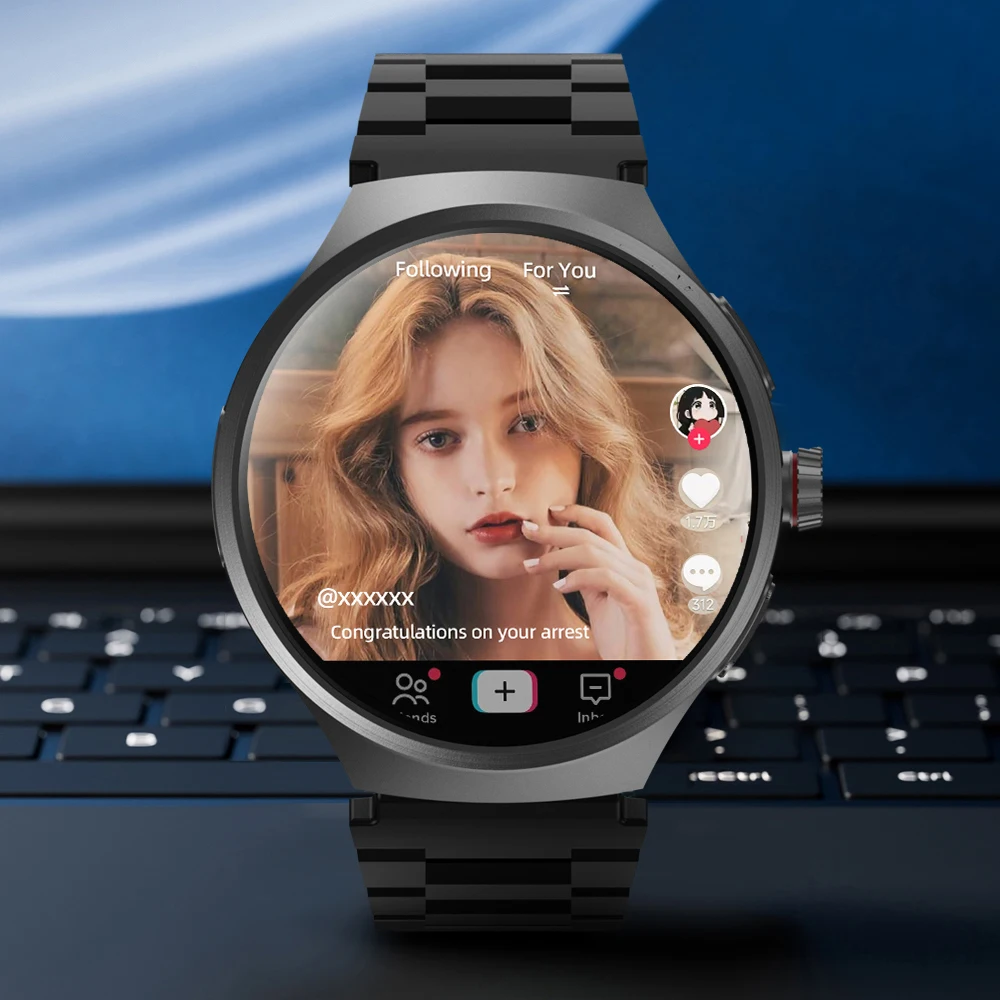 5G Smartwatch AMOLED 1.75'' Screen GPS Map HD Video Call 800W Camera Download Apps WIFI Sim Card Watches Android 4G Smart Watch