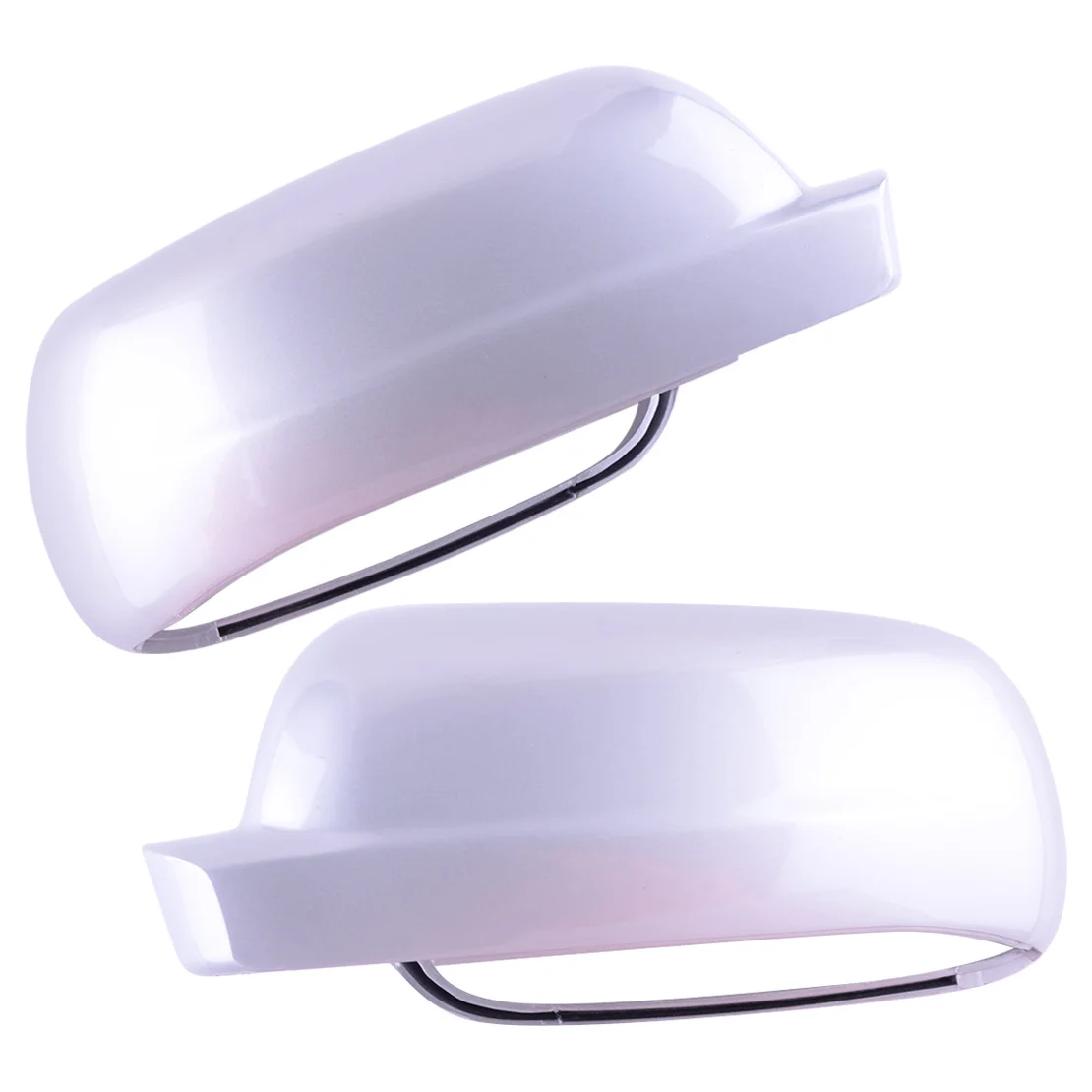 3B0857537B 3B1857538B 1 Pair Silver Rearview Mirror Cover Cap Fit for VW Passat Bora Jetta MK4 Golf Skoda Superb Seat Ibiza 2002