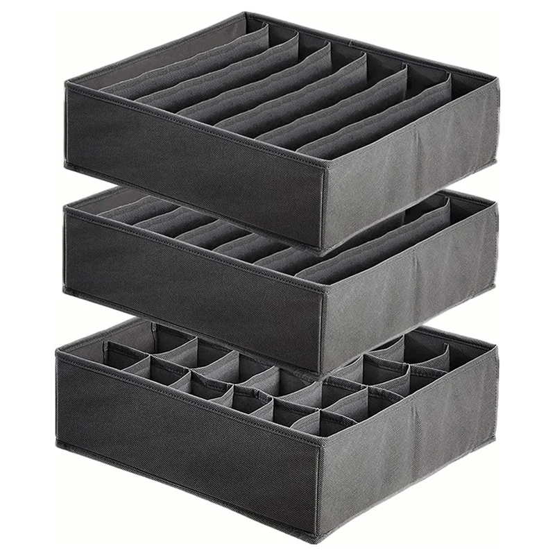 

Foldable Drawer Organiser for Underwear Cell Storage Boxes for Socks,Drawer Organiser for Storage,Divider,Home Dormitory