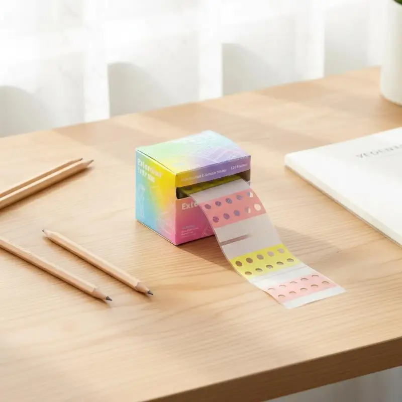 Pearl Hole Expansion Stickers Self-Adhesive Hole Reinforcement &  Tabs Convenient Note-Taking & Study Correction Labels