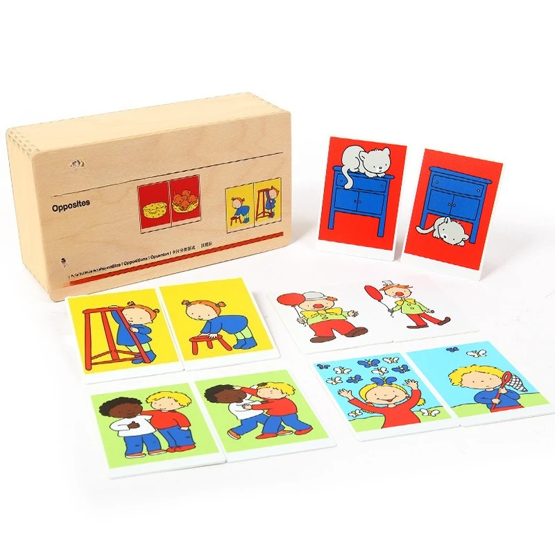 

Children's Cognitive Card Sorting Games Find Directions My Home Social Occupation Find the Opposite Early Childhood Toys