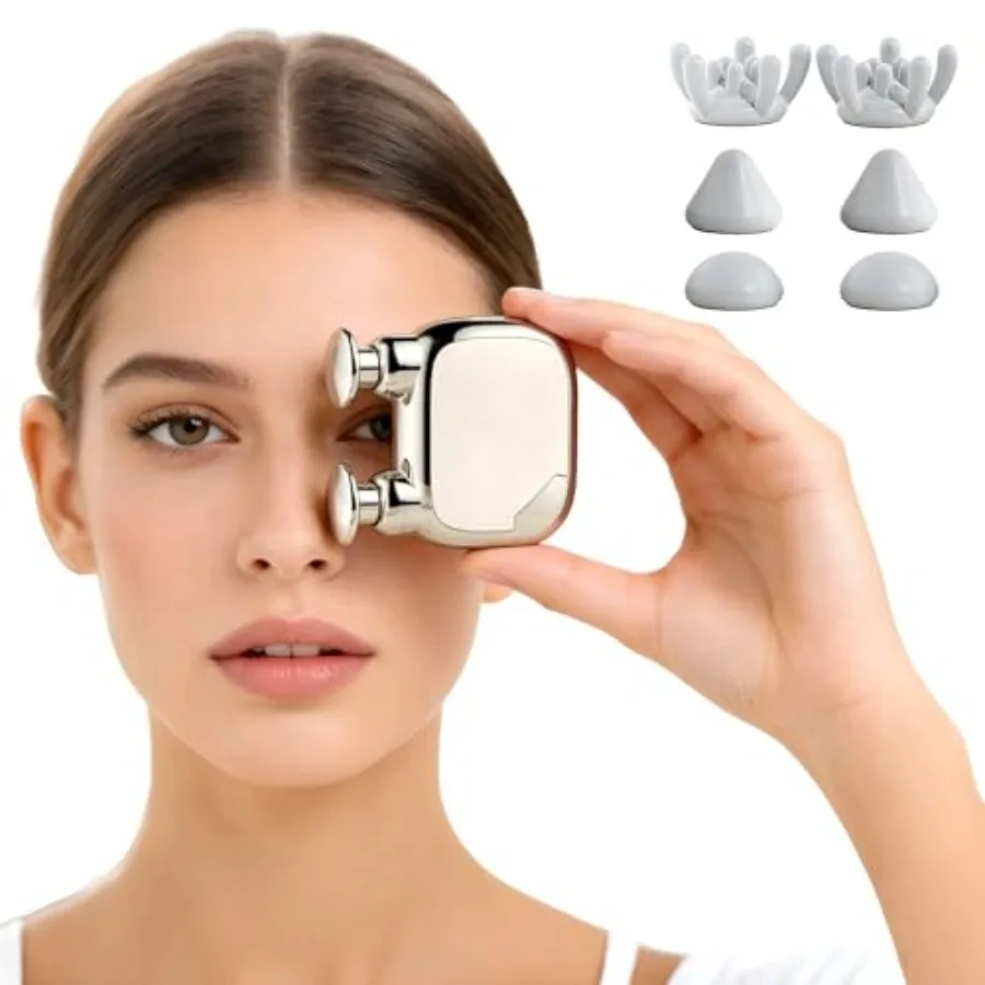 

Мини-массажер с двумя насадками, мощный портативный ручной массажер с 6 насадками, компактный и тихий дизайн для массажа всего тела.