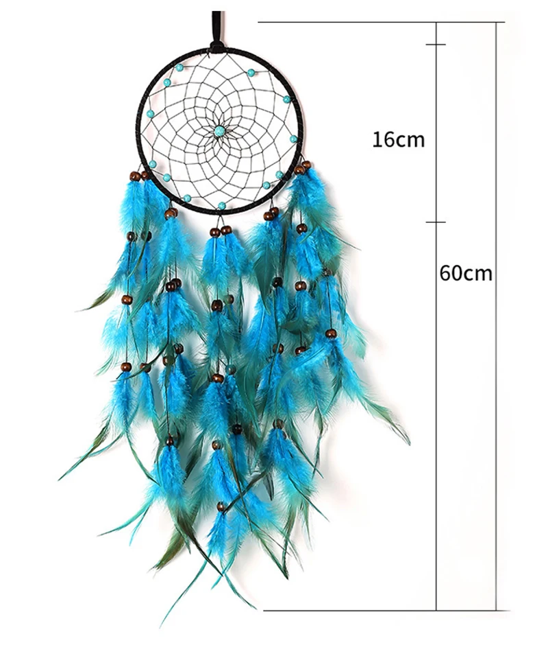 Blue Sky Dream Catcher Room Decoration Girl Nordic Decoration Home Nordic Style Kids Wind Chimes Dreamcatcher Without LED - view 4