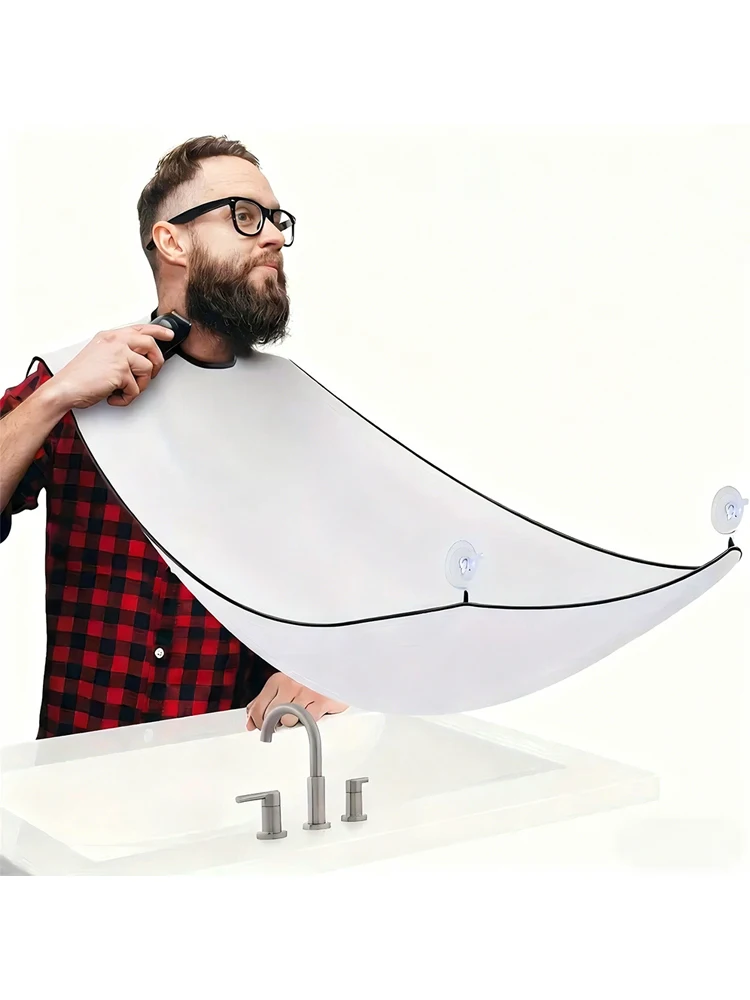 Tablier de rasage pour homme, receveur de barbe, Cape de soins, bavoir pour le visage, cheveux rasés, bavoirs pour adultes, rasoir de nettoyage, coiffeur pour homme, tablier propre, cadeau