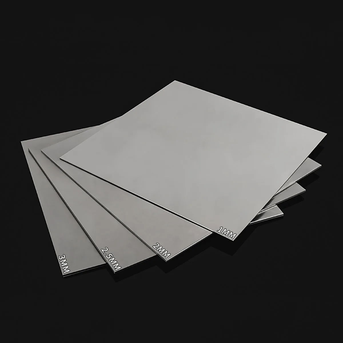 316L صفائح الفولاذ المقاوم للصدأ سميكة 0.1/0.2/0.5/0.8/1/1.2/1.5 مللي متر 50x50 100x100 150x150 مللي متر لوحة مربعة نحى لوحة معدنية مصقولة