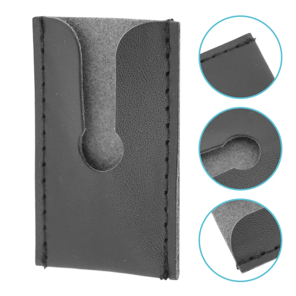 

6Pcs PU Razor Head Travel Case Butterfly Double Edge Manual Safety Razor Protective Cover Men's Grooming Shaving Pouch