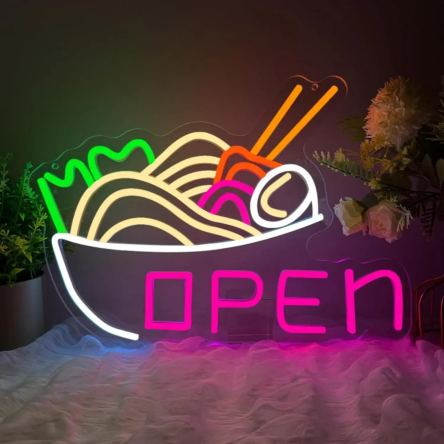 Open Ramen Neon Sig… - image