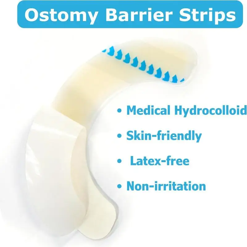 1/4 قطعة شرائط حاجز فغرة مرنة الغروانية المائية مقاوم للماء تسرب الجلد لاصق فغرة الفغرة شريط حاجز لحقيبة فغر القولون