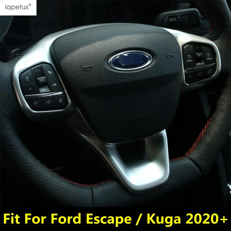 

Car Steering Wheel Frame Decoration Cover Trim For Ford Escape / Kuga 2020 - 2024 ABS Matte / Carbon Fiber Interior Accessories