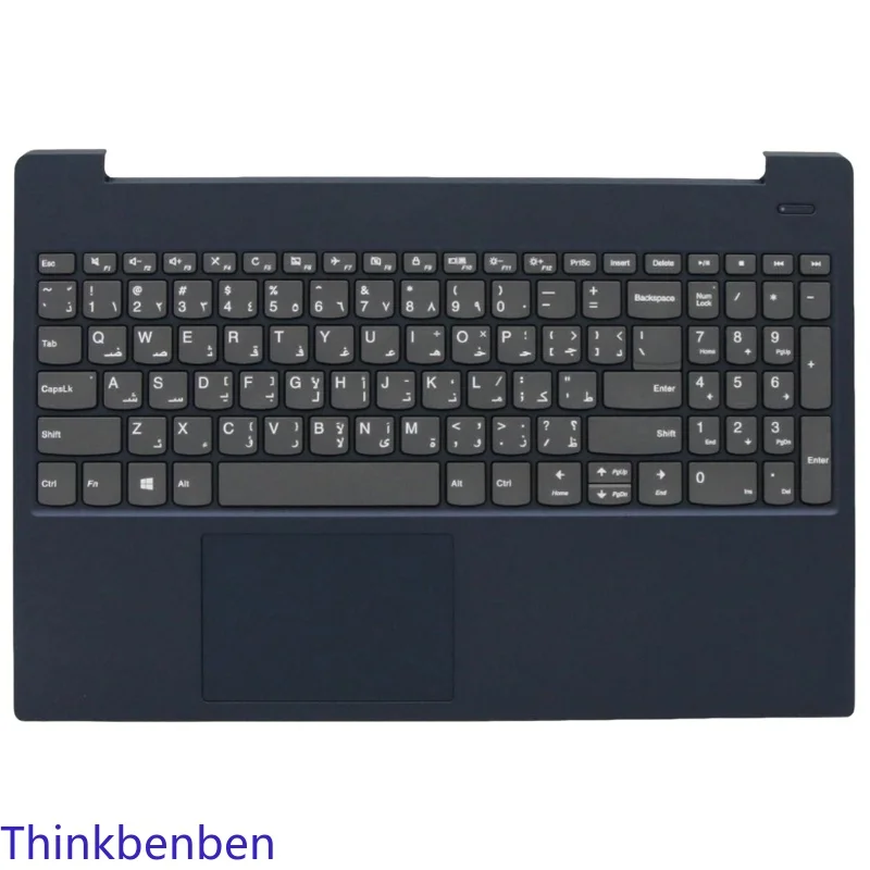 ARA Arabic Blue Keyboard Upper Case Palmrest Shell Cover For Lenovo Ideapad S340 15 15IWL 15IML 15API 15IIL 5CB0S18697