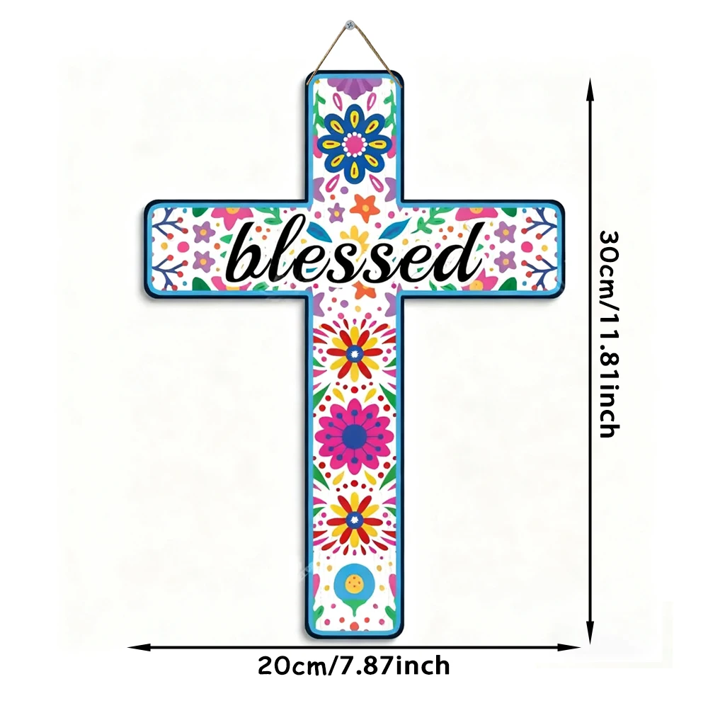 ديكور حائط خشبي من الصليب المكسيكي، ديكور يوم الموتى يُثبت على الحائط لتزيين لوح خشبي على الحائط في المزرعة المنزلية