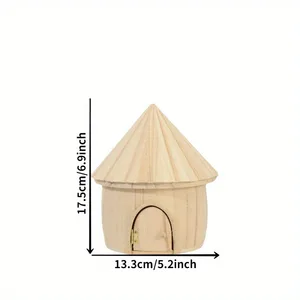 منزل خشبي صغير ، تصميم النسخة الأوروبية ، صندوق دجاج Hedwig ، اكسسوارات المناظر الطبيعية ، Totoro ، عش الهامستر ، أليف إبداعي ، 1 قطعة أفضل 10 بيوت دجاج خشبية مبيعا - رقم 5