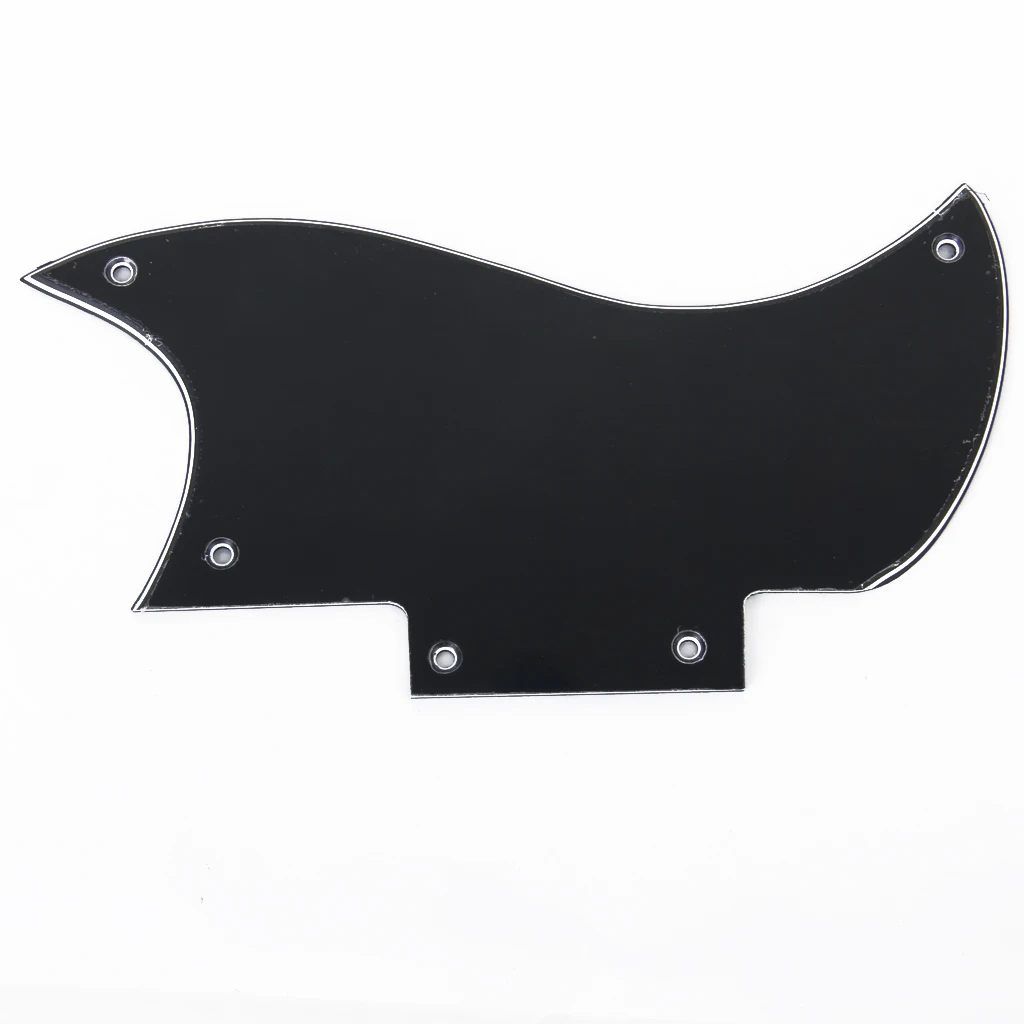 Black 3 Ply Pickguard Scratch Plate for SG Electric Guitar Replacements Part