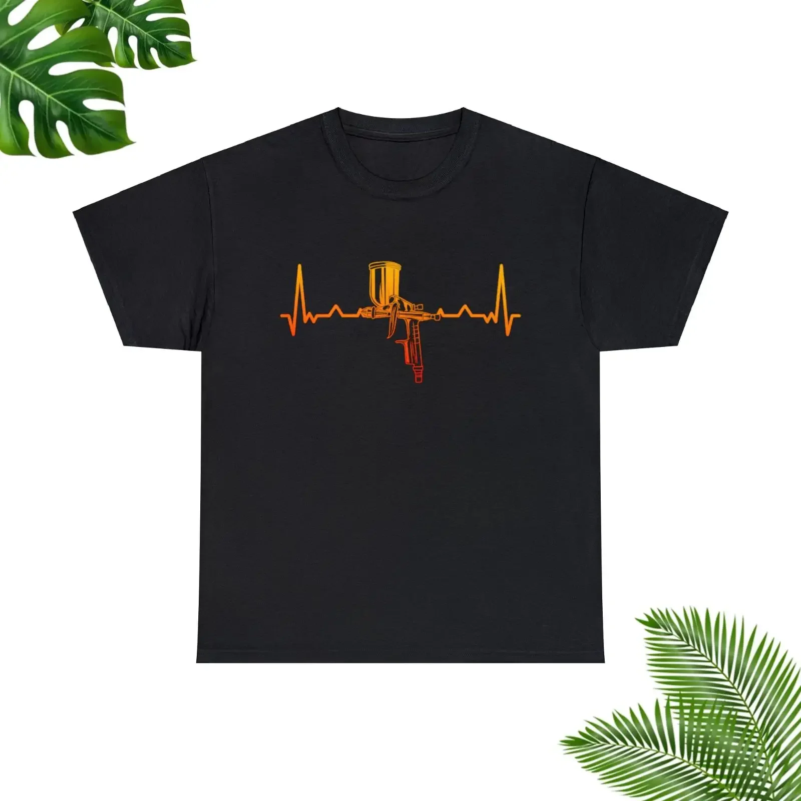 Auto Body Painting Automotive Car Spray Painter Heartbeat T Shirt Sizes S to 5XL vintage Washed homme Stretched Casual fashion