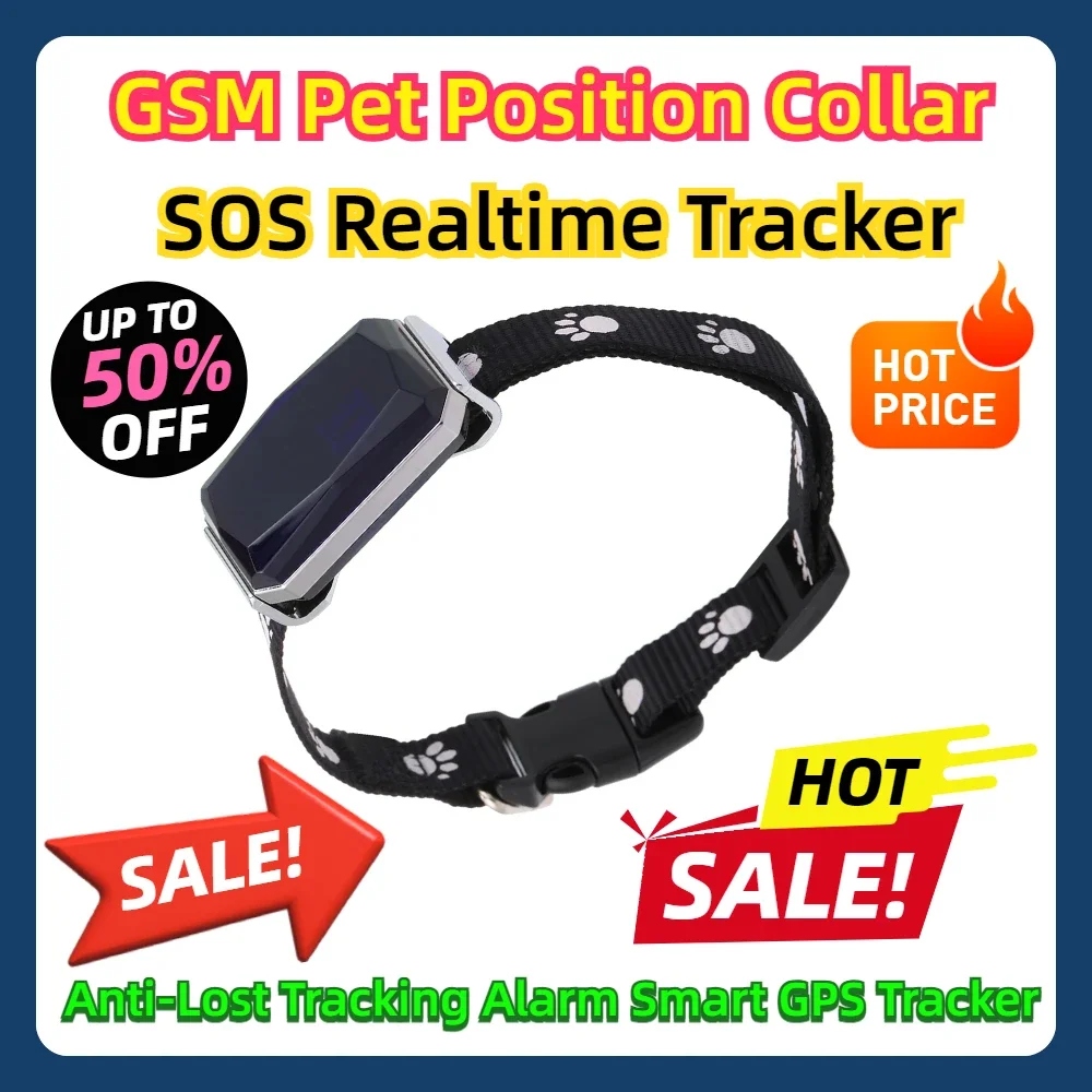 

GSM Pet Position Collar IP67 Positioning Mode Geo-Fence SOS Realtime Tracker Anti-Lost Tracking Alarm Smart GPS Tracker