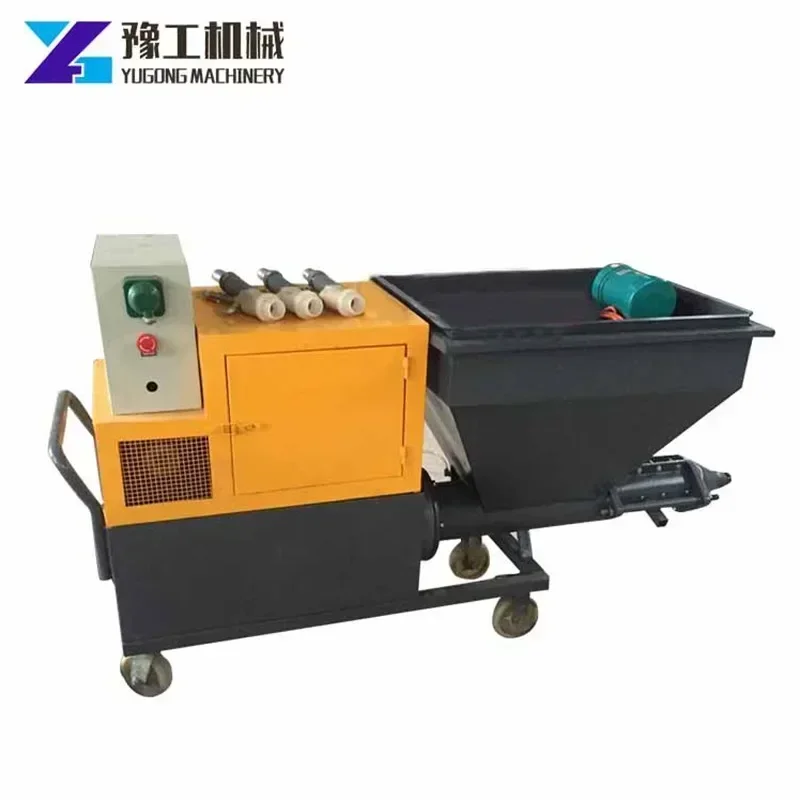 YUGONG High Pressure Cement Spray Plaster Machine Automatic Plastering Machine Wall Cement Mortar Spraying Machine