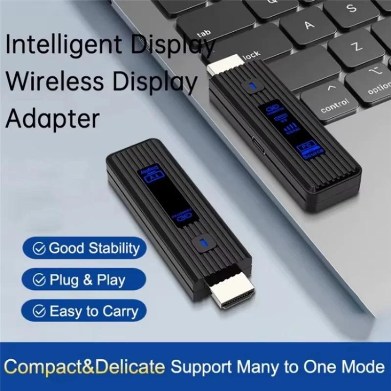 AT12 50M Wireless -Compatible Video Transmitter Receiver Extender Display Adapter Dongle For TV Monitor Projector PC