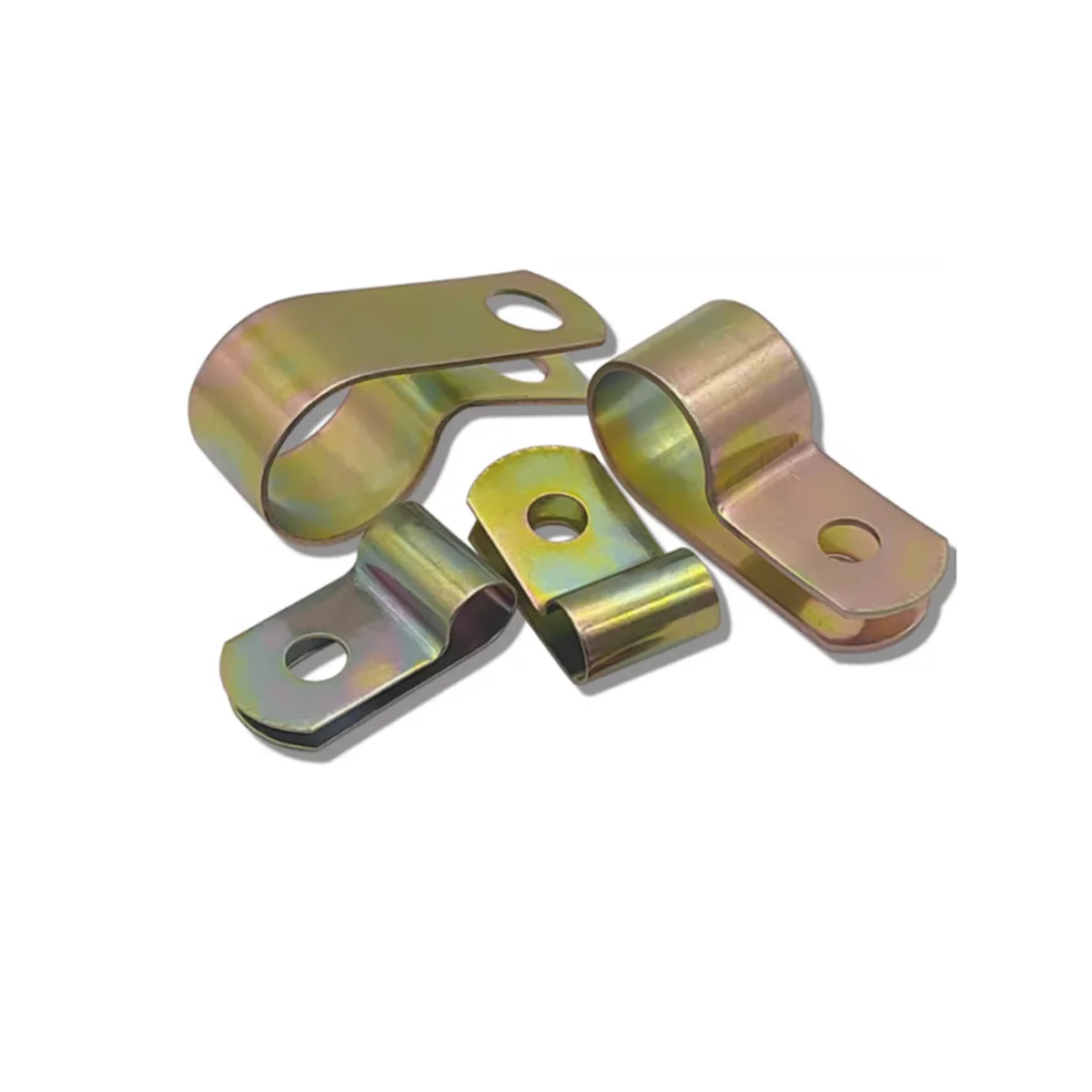 Carbon Steel Galvanized Single Pipe Clip Anti Vibration Anti Slip Insulation Flame Retardant Wire Harness Clamp