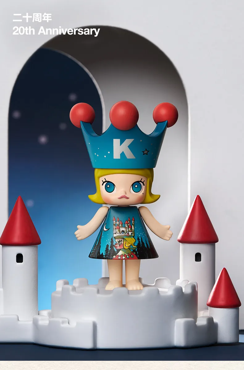 POPMART MEGA ROYAL MOLLY 100% Anniversary Series1 Blind Box Mystery Box Guess Bag Toys Doll Cute Anime Figure
