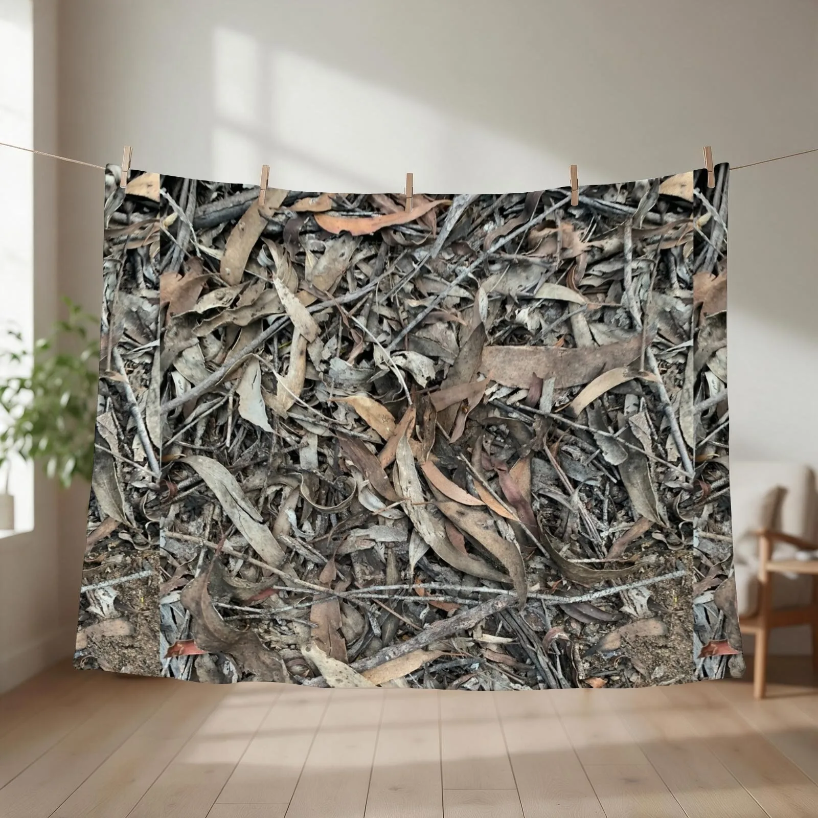 Real Camouflage Throw Blanket couch cozy soft plush fuzzy picnic outdoor blanket