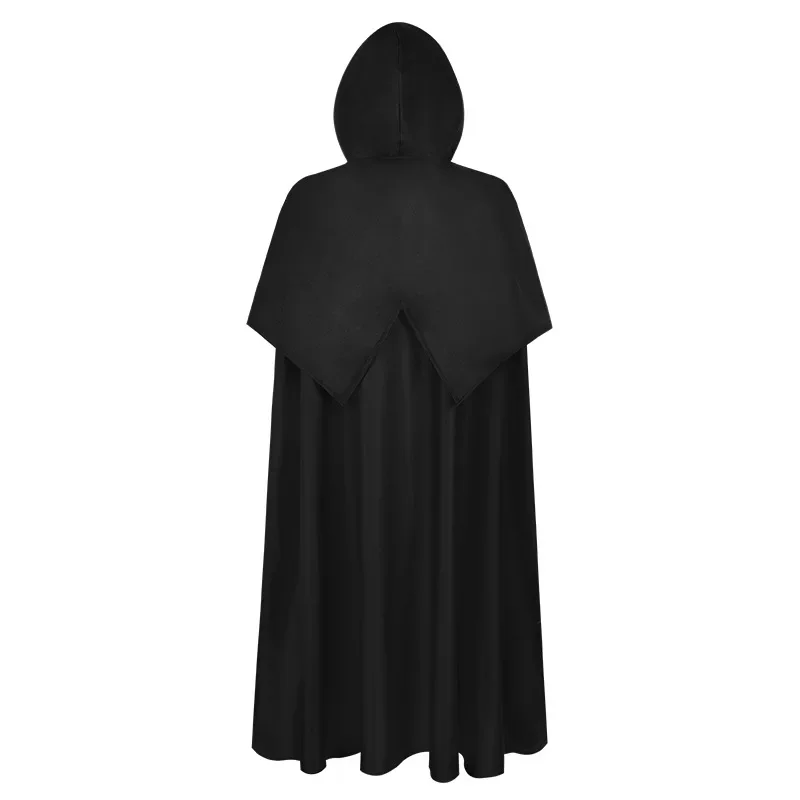 

Medieval Kinights Viking Costume Halloween Cosplay Clothes Medieval Hooded Cloak Men Women Long Cape Vintage Gothic Black Cloak