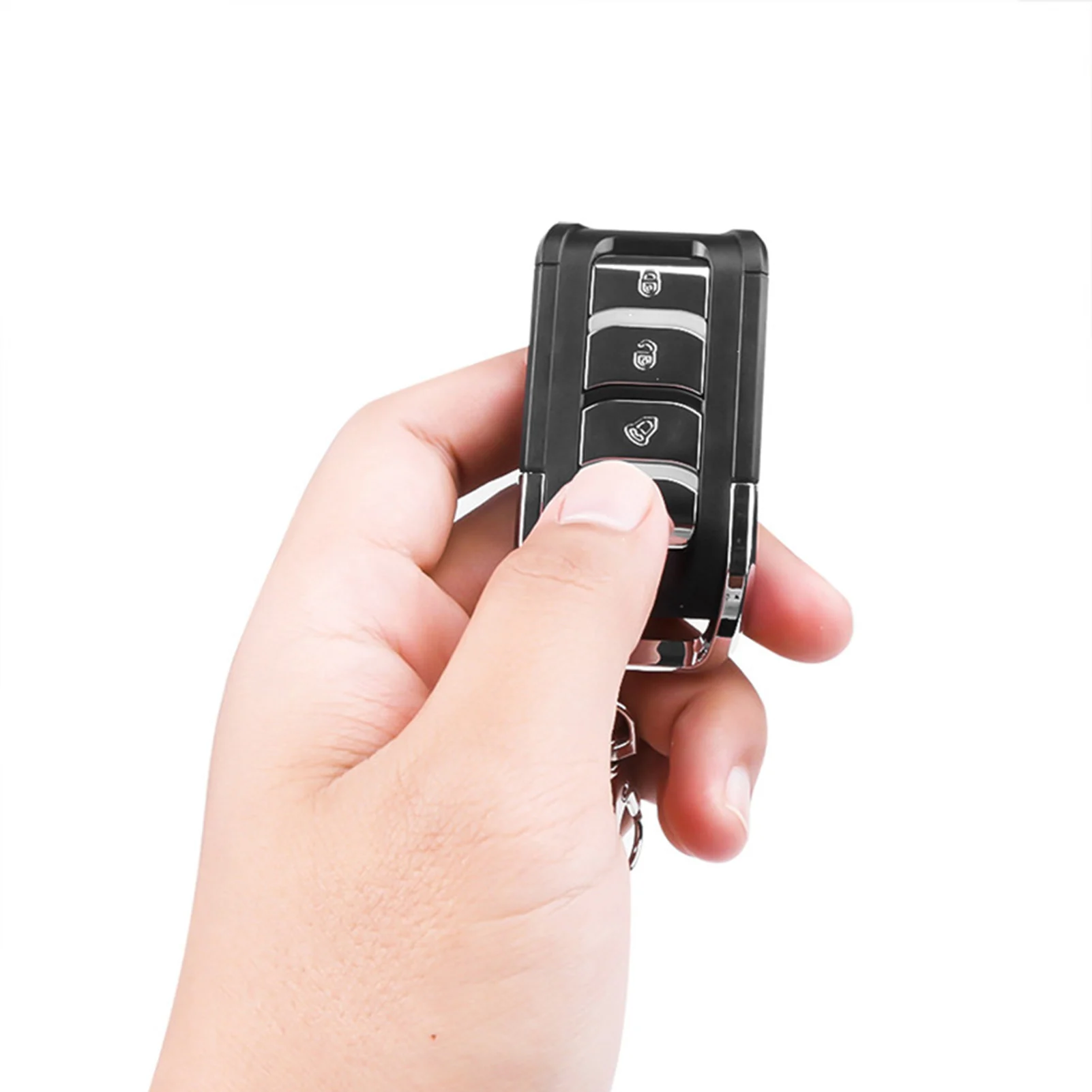 4-Key Knop Remote Copy Fixed Code Learning Rf Controller Met Sleutelhanger Voor Garagedeur