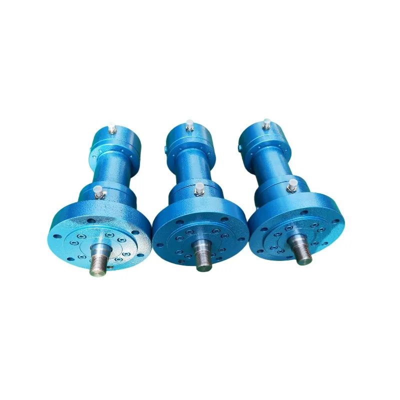 Flange mount heavy duty custom double acting hydraulic cylinder hard chrome plating 22Mpa metallurgical pressure