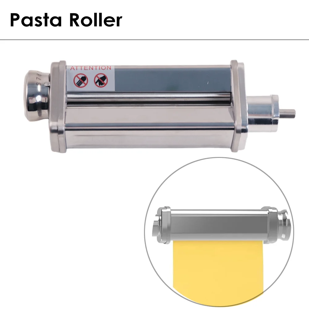 SUS304 roestvrijstalen noedelaccessoire voor Kenwood, lasagne pastaroller, fettuccine-snijder, spaghetti-snijder, adapter voor Kenwood