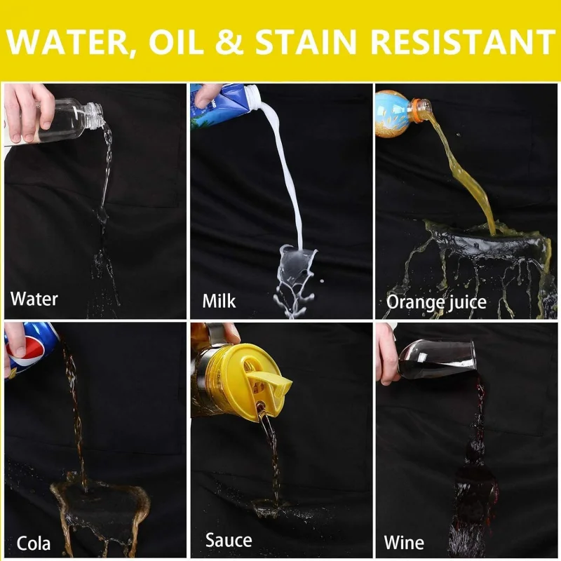 مآزر المطبخ الموضة امرأة الرجال الشيف مئزر العمل للشواء مطعم بار متجر المقاهي الجمال الأظافر استوديوهات موحدة المنزلية 2024