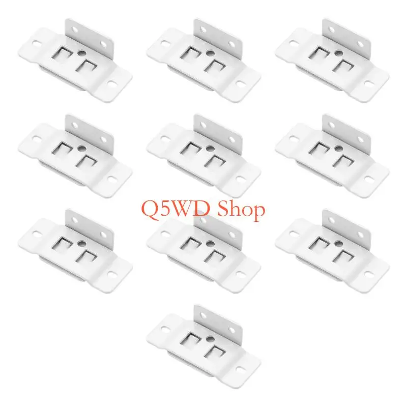 Q5WD 10PCS 90° Angles Iron Connectors Strong Cupboard Hardware with Not Corrosion Finish Simple Installation for Household