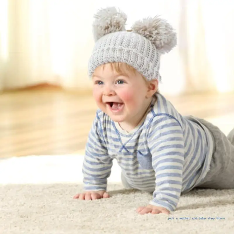 

Warm Hat Infant Elastic Crochet Hat Bonnet Caps Newborn Soft Breathable Caps