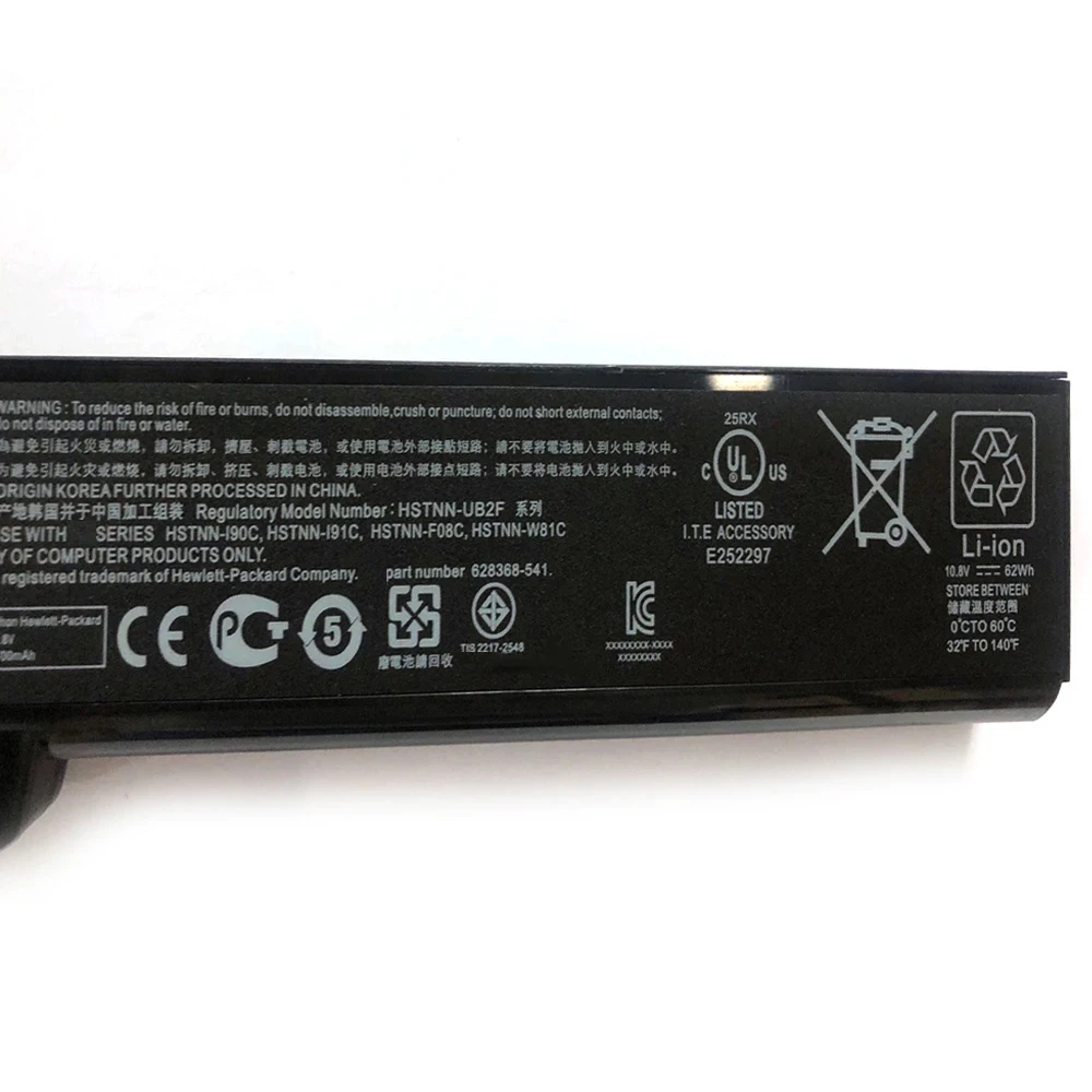 CC06 CC06X CC06XL CC09 10.8V 5700mAh Laptop Battery For HP EliteBook 8460w 8560p ProBook 6560b 6360b 6470b Series