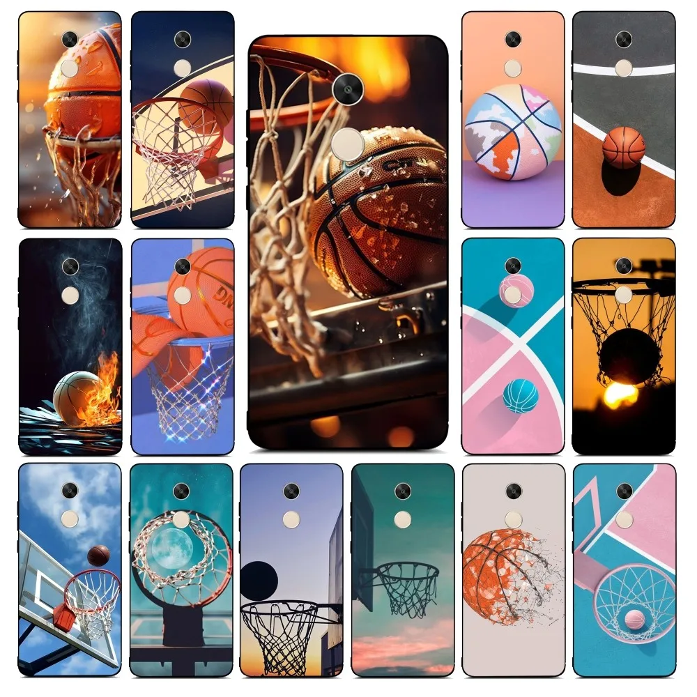 Sport Basketball Basket Backboard Phone Case For Redmi Note 4 X 5 A 6 7 8 T 9 9S 10 11 11S 11Epro Poco M3 Pro