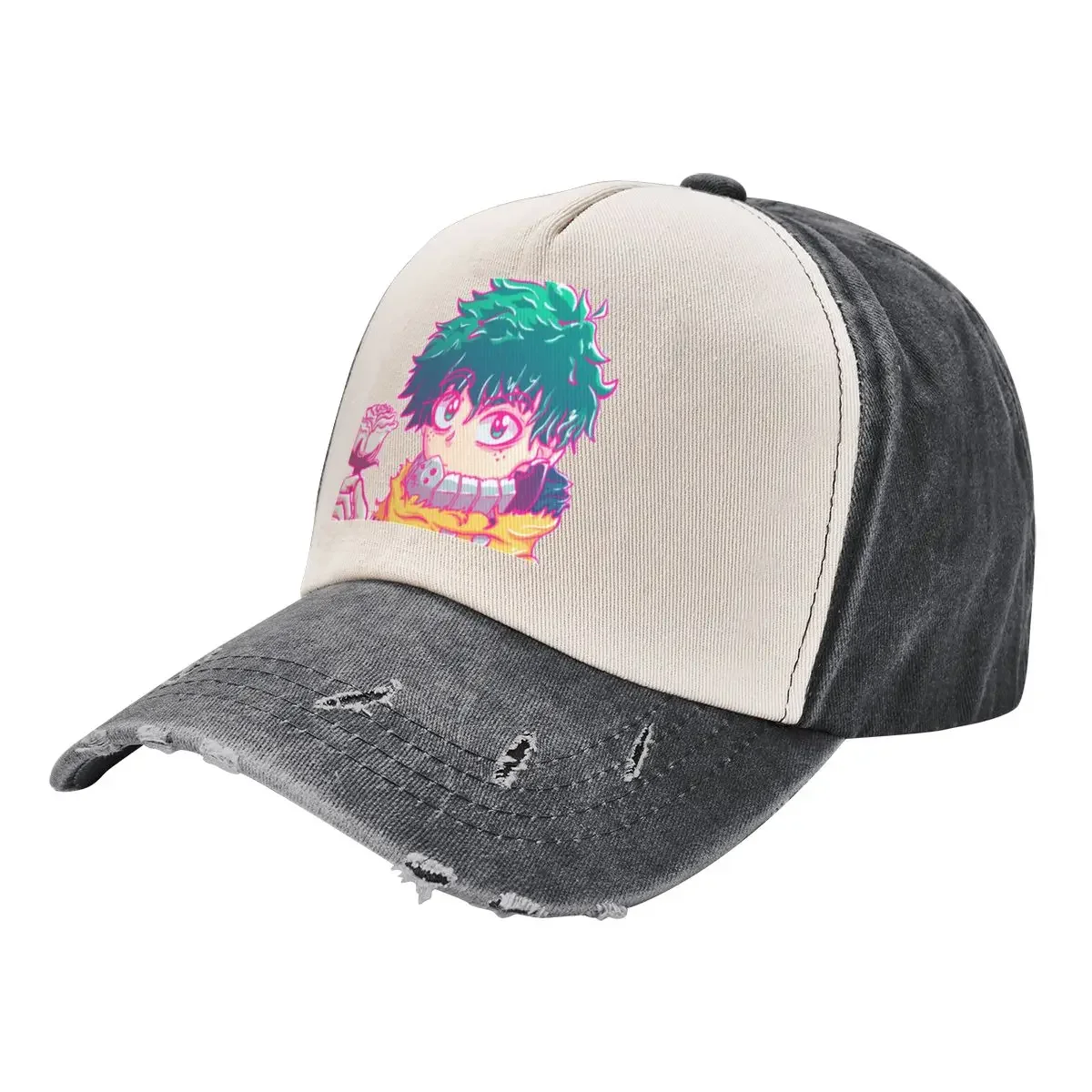 Vigilante Deku with roseCap Baseball Cap Luxury Cap Mountaineering Sun Cap Sun Hats For Women Men's