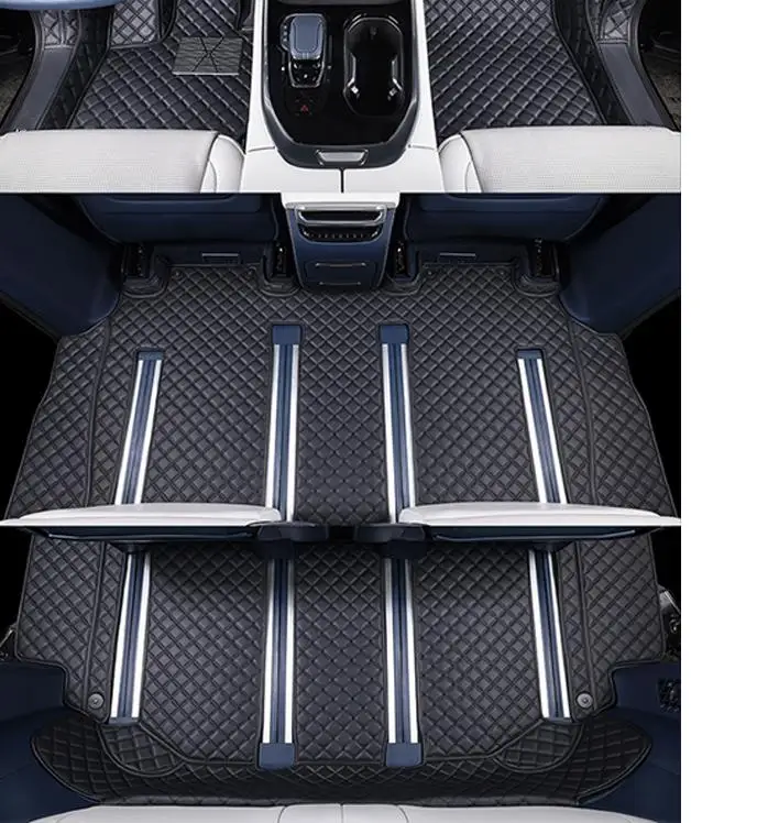 

For ZEEKR 009 2023 2024 Interior Accessories Car Floor Mats Leather Footpads Anti-dirty Liner Carpet Cover